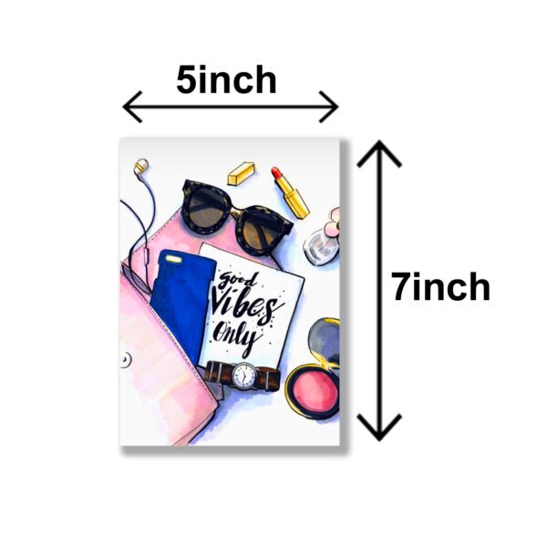 set of 6 girls room wall art sticky canvas frames / sticky phototiles makeup theme