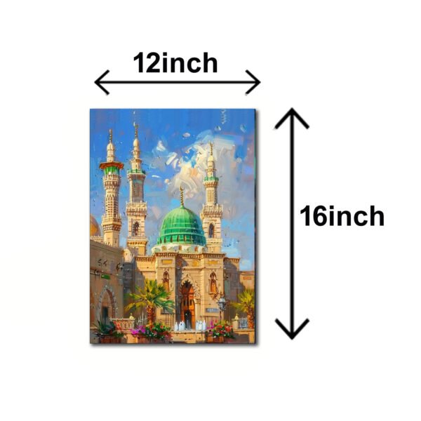 set of 3 islamic wall art wooden frames for wall decoration / sticky photo tiles