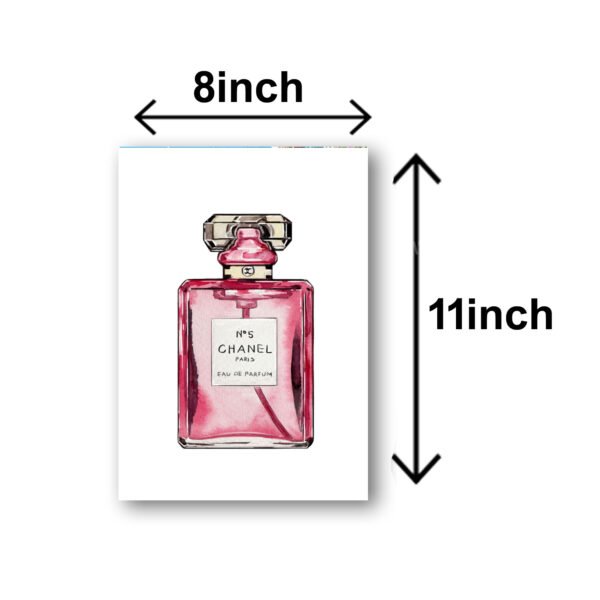 set of 5 trending aesthetic make up themed girls fashion chanel pookie phototile frames