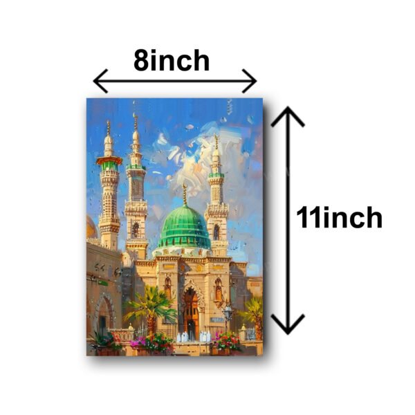 set of 3 islamic wall art wooden frames for wall decoration / sticky photo tiles